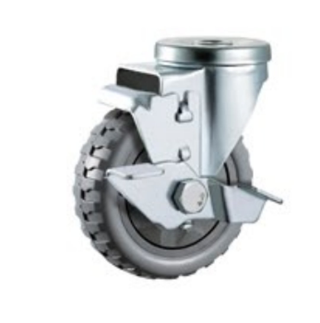 Single  Ball  Bearing  Flame  PU  Caste r