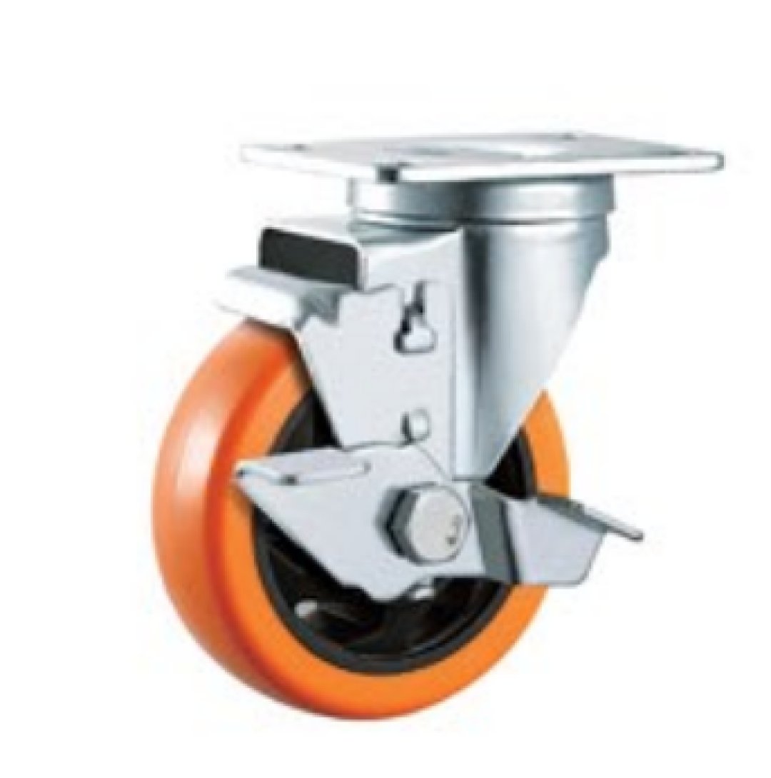 Double  Ball Bearing  PU/PVC  Caste r 