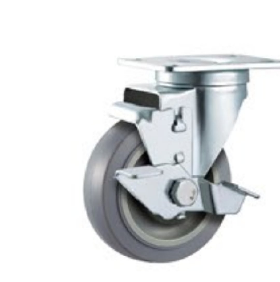 Single  Ball  Bearing  Flame  PU  Caste r