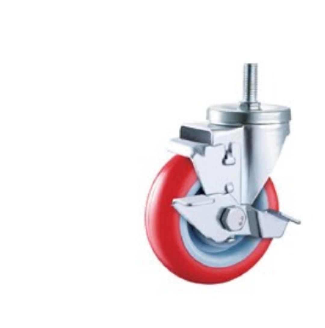 Double  Ball Bearing  PU/PVC  Caste r 