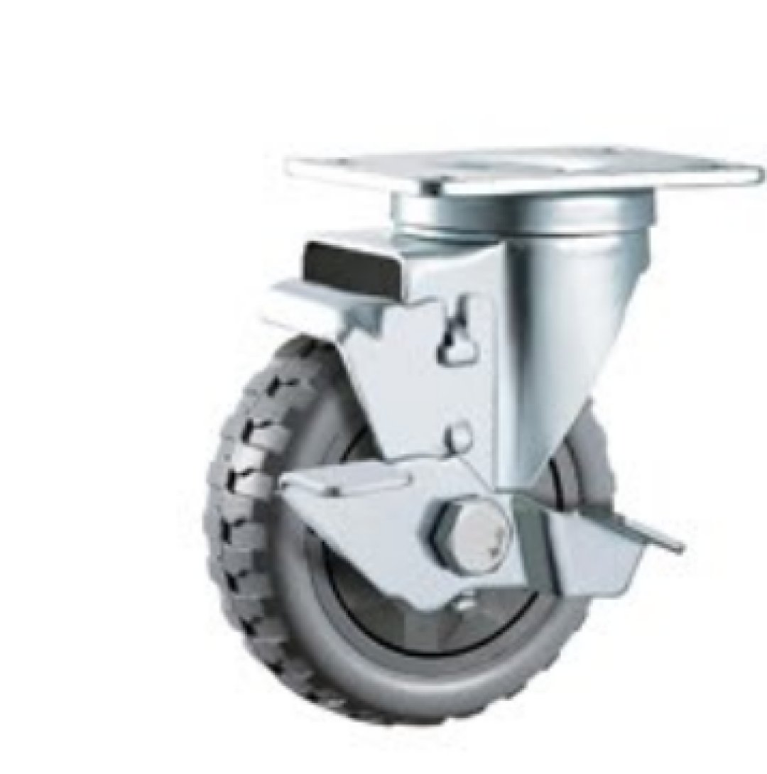 Single  Ball  Bearing  Flame  PU  Caste r