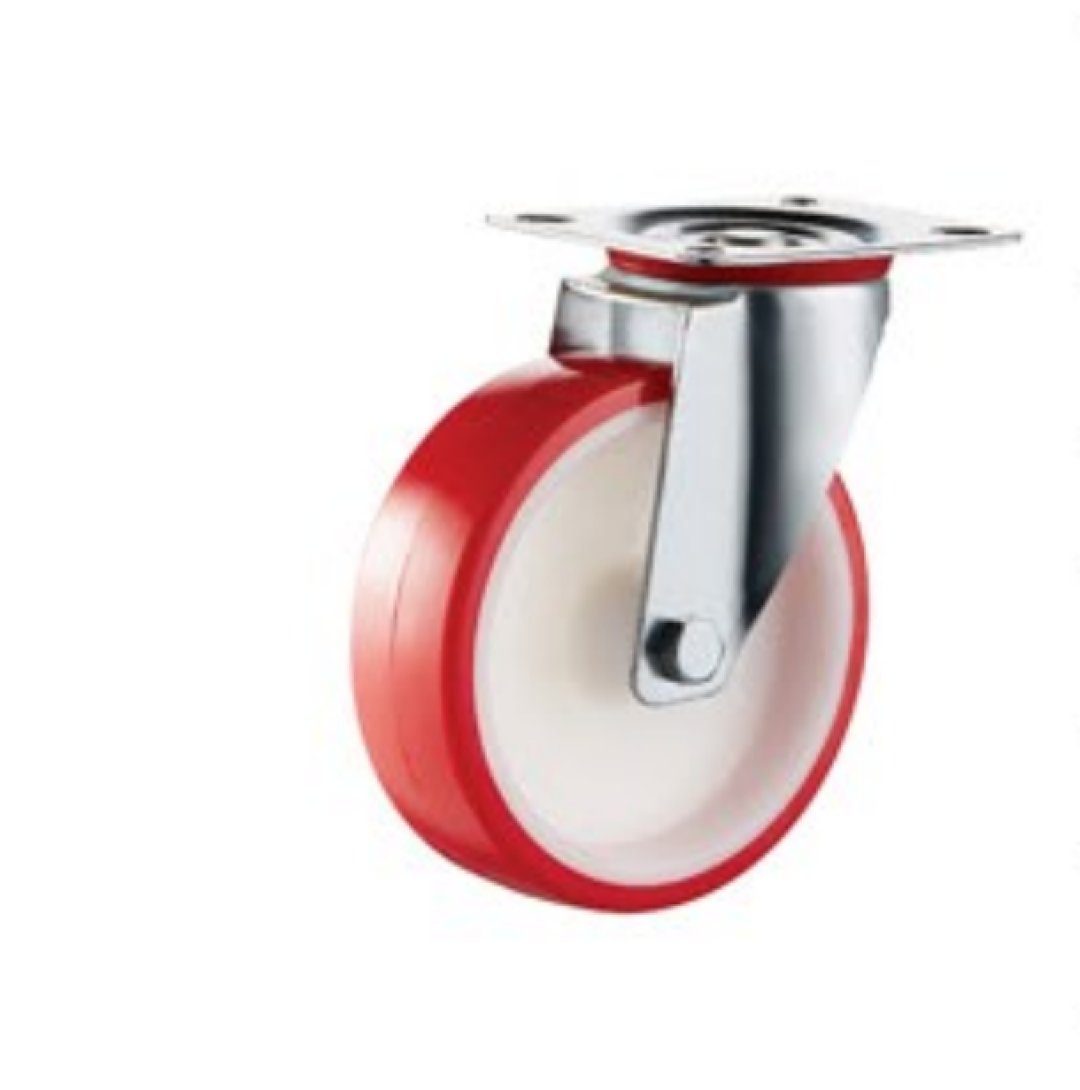 PU/PVC Caster,Roler Bearing,Plain Bore is AvailableI