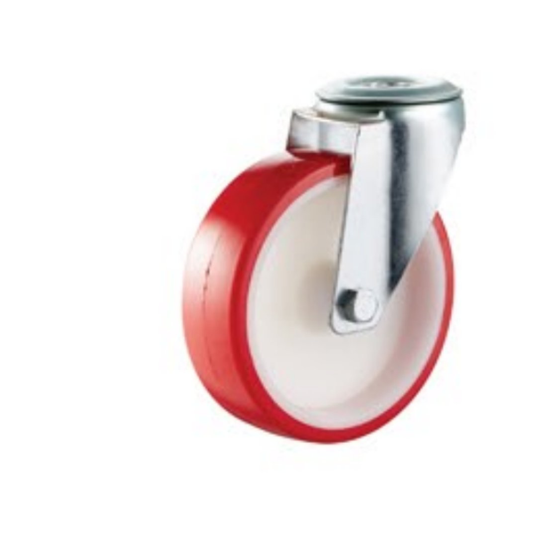 PU/PVC Caster,Roler Bearing,Plain Bore is AvailableI