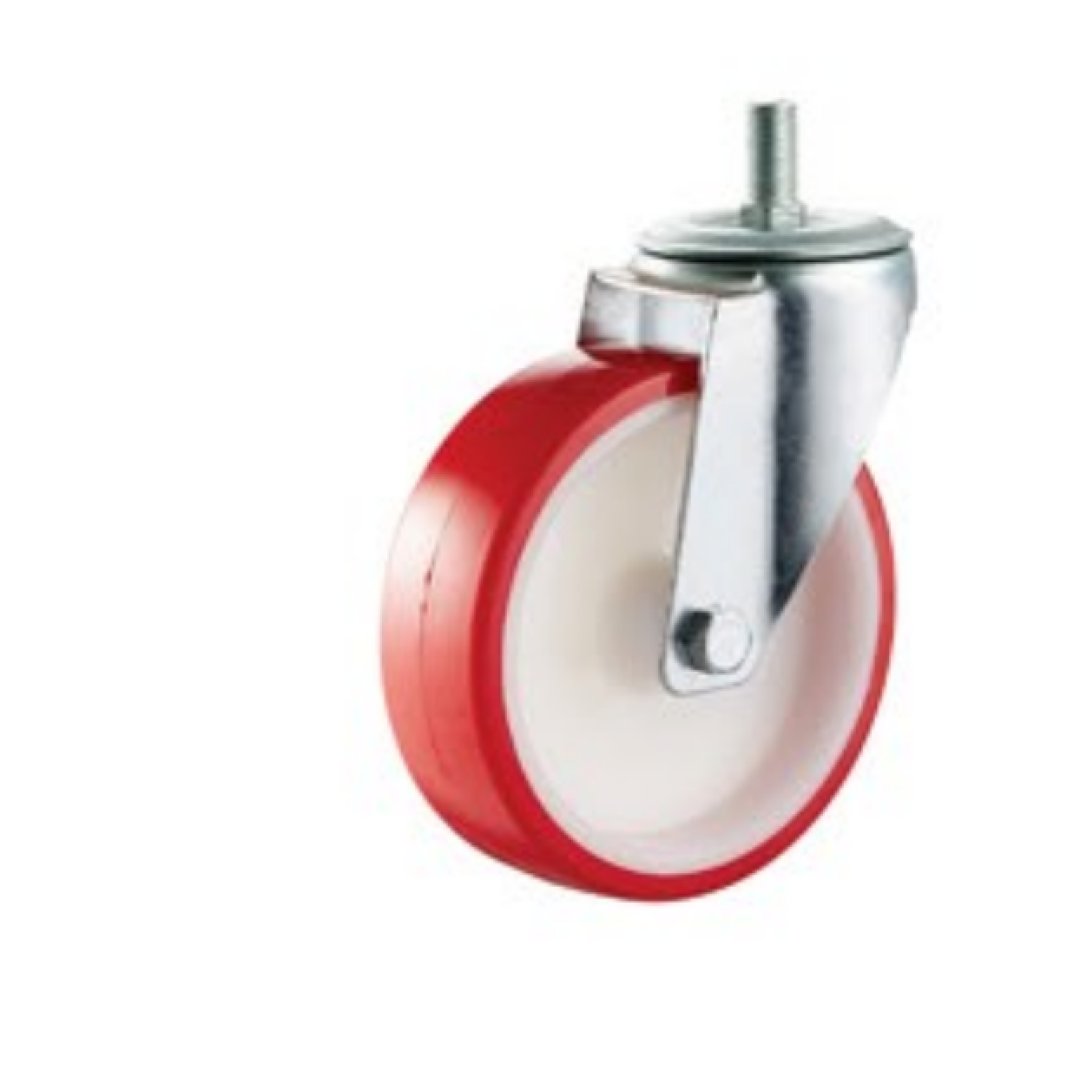 PU/PVC Caster,Roler Bearing,Plain Bore is AvailableI