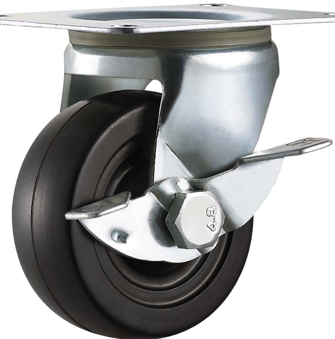 Flat PP/Rubber Caster