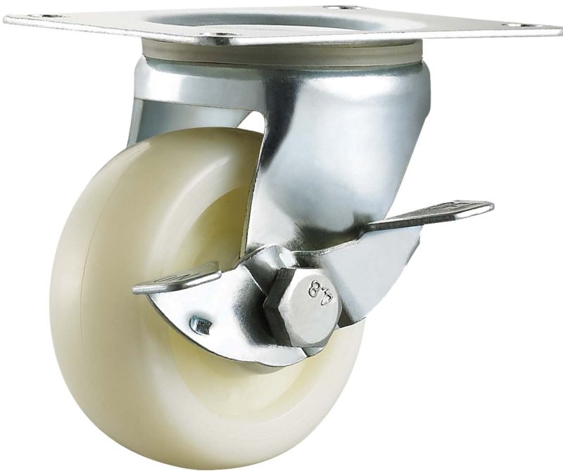 Flat PP/Rubber Caster