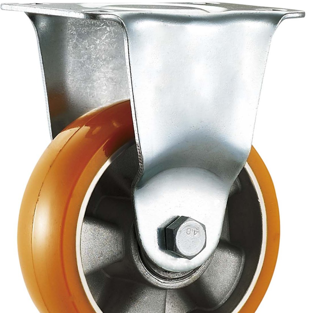 Double BallBearing PU Caster,Alumium Core