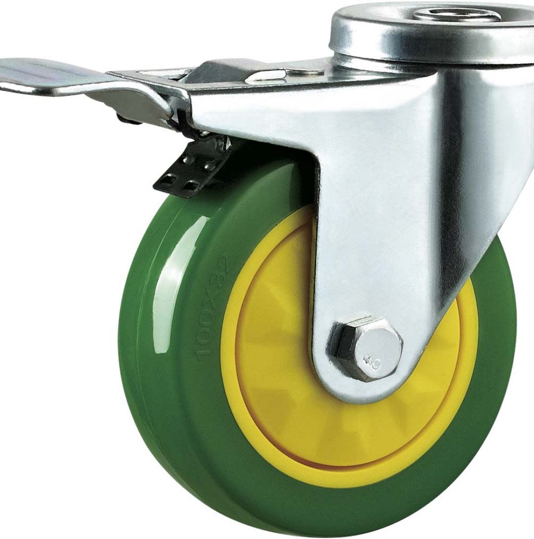Single Ball Bearing PU/PVC Caster