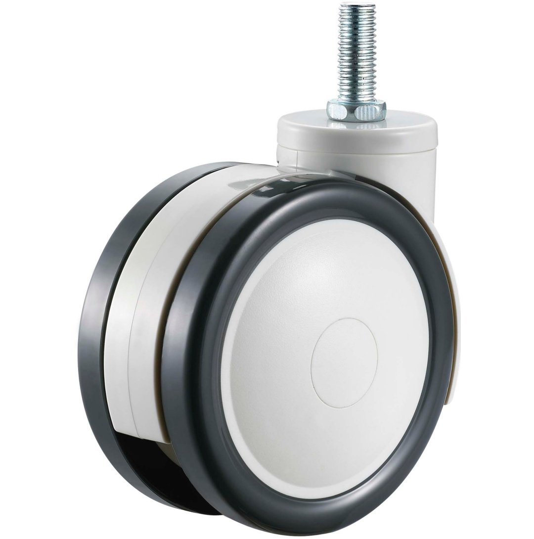 Deling Plastic PU Twin Wheels Medical Caster