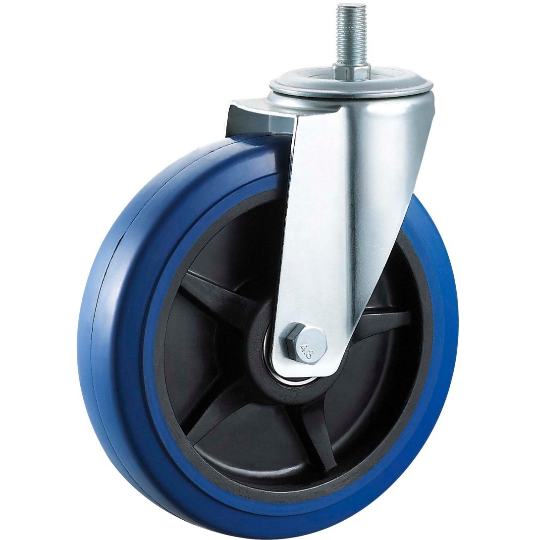 Elastic  Rubber  Caster,Roller  Bearing,Double  Ball  Bearing  is  Availablel