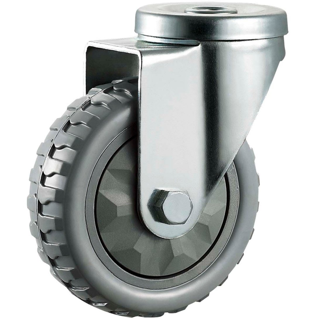 Single  Ball  Bearing  Flame  PU  Caste r