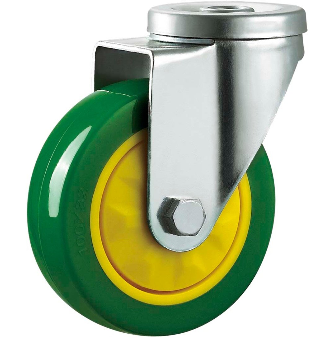 Single Ball Bearing PU/PVC Caster