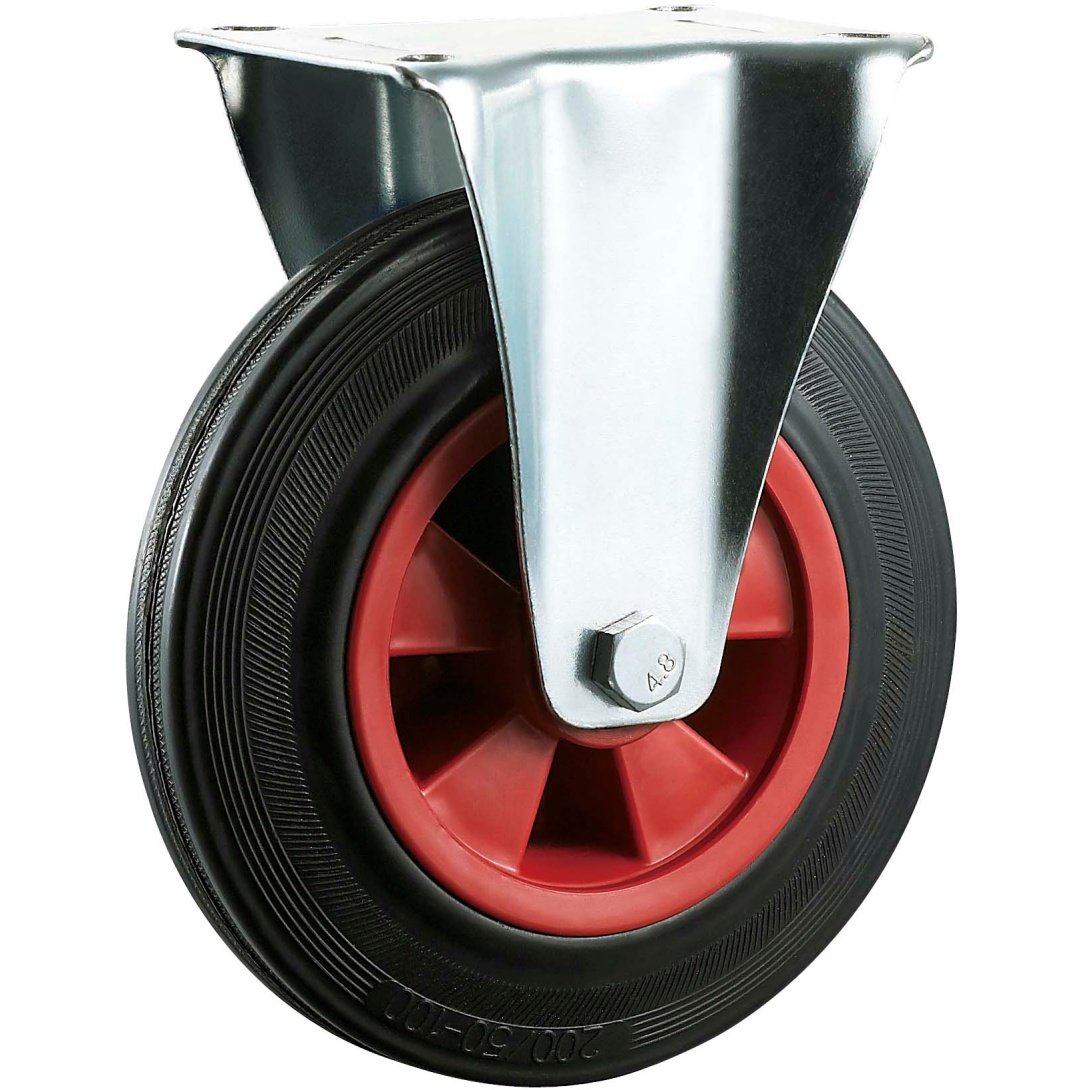 Black  Rubber  Caster, Roller  Bearing