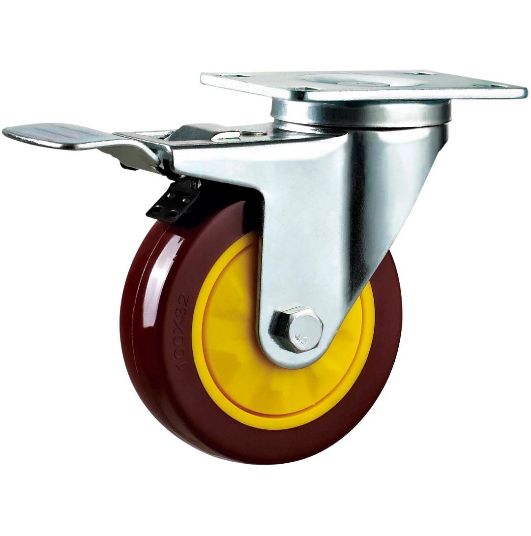 Single Ball Bearing PU/PVC Caster