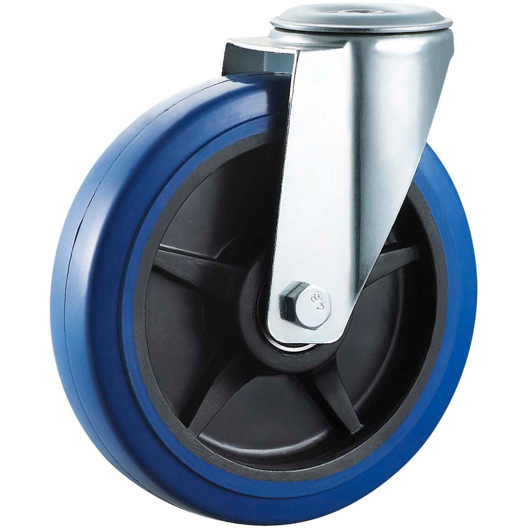 Elastic  Rubber  Caster,Roller  Bearing,Double  Ball  Bearing  is  Availablel