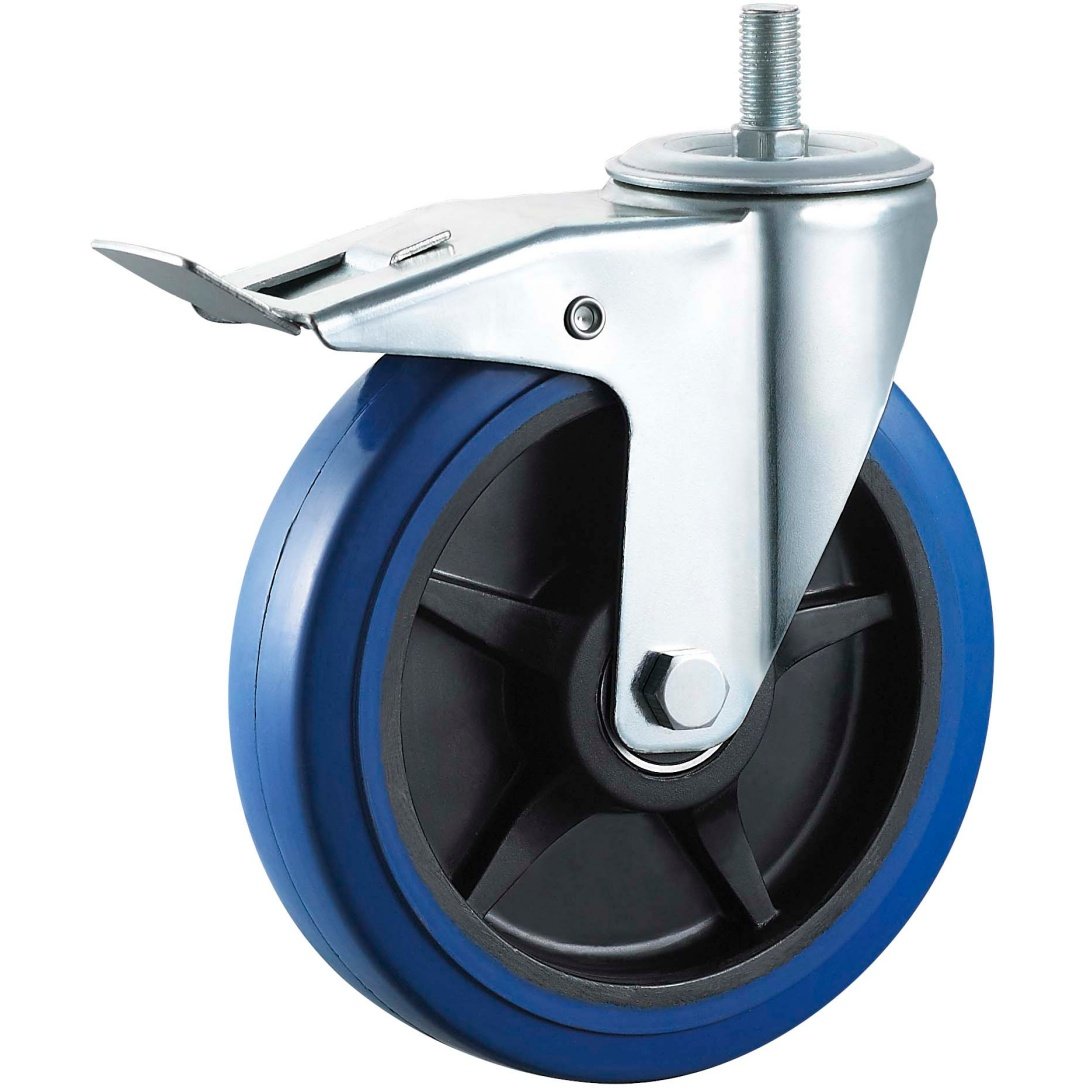 Elastic  Rubber  Caster,Roller  Bearing,Double  Ball  Bearing  is  Availablel