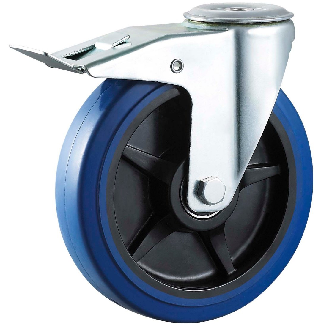 Elastic  Rubber  Caster,Roller  Bearing,Double  Ball  Bearing  is  Availablel