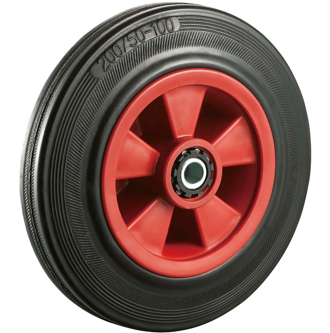 Black  Rubber  Caster, Roller  Bearing