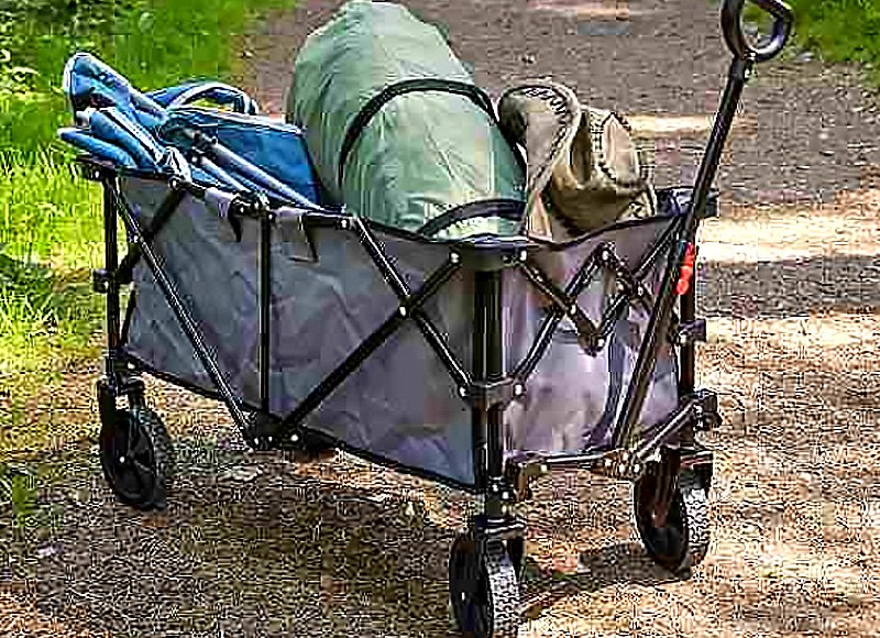 Heavy-duty folding handcart lightweight trolley for home use moving and hauling goods